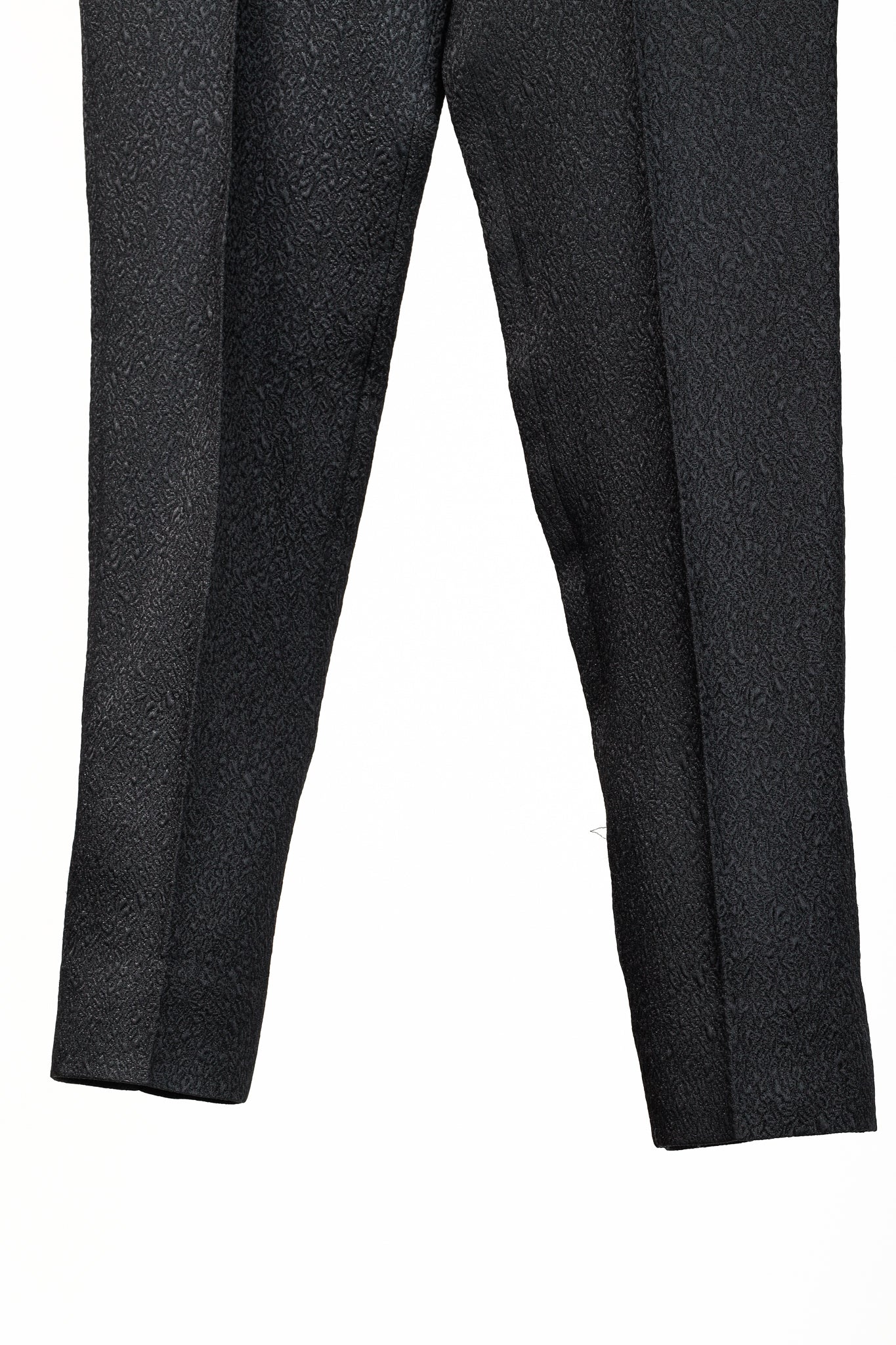 Gucci PF/13 Black Textured-Jacquard Tapered Trousers