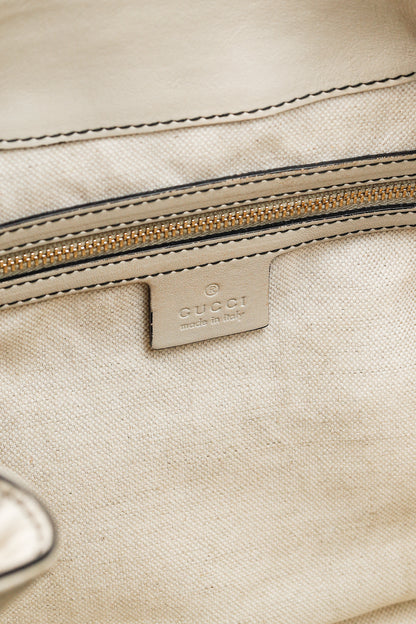 Gucci Medium Emily Off-White Guccissima Leather Shoulder Bag