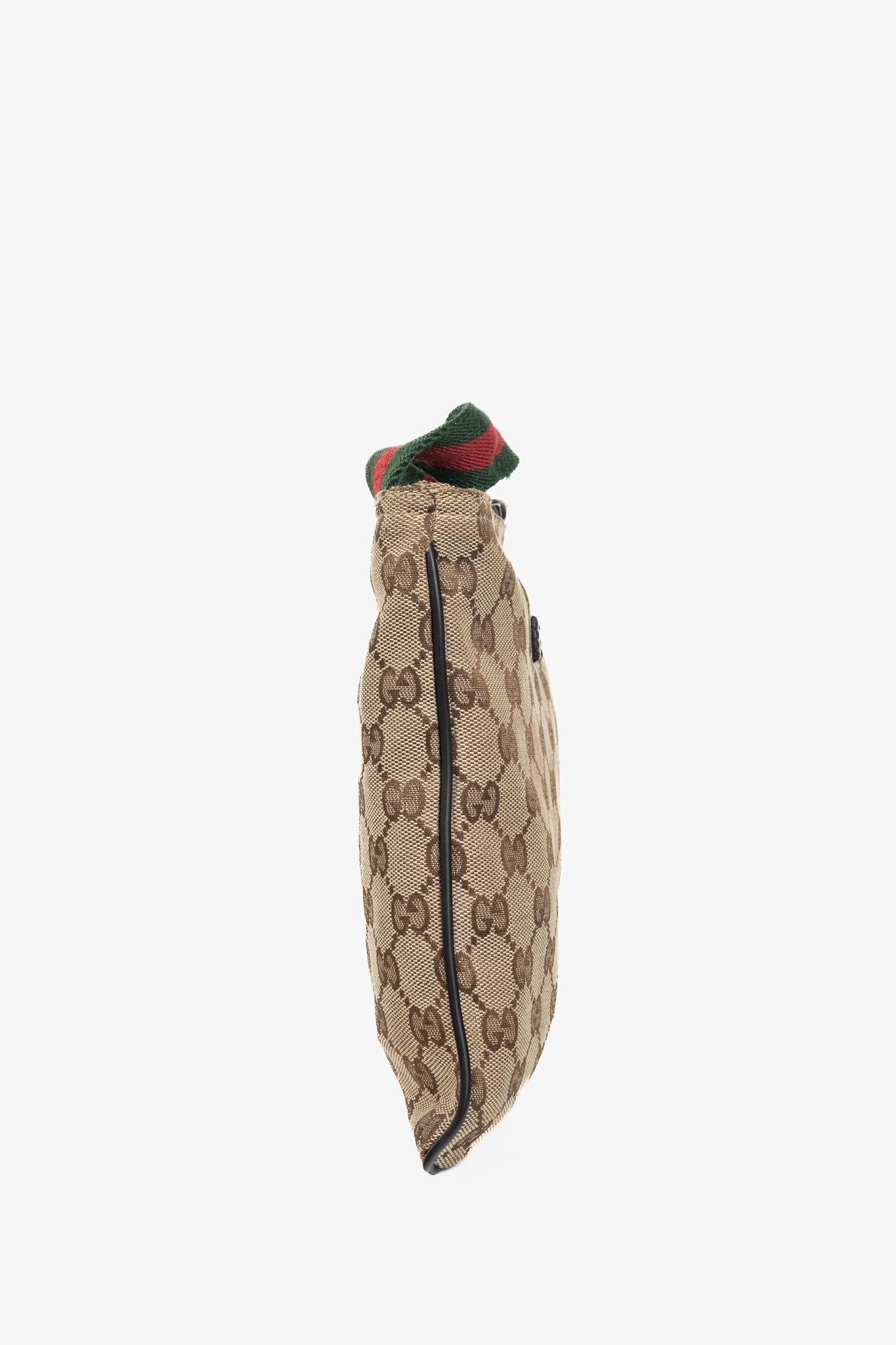 Gucci Beige GG Canvas Web-Strap Shoulder Bag