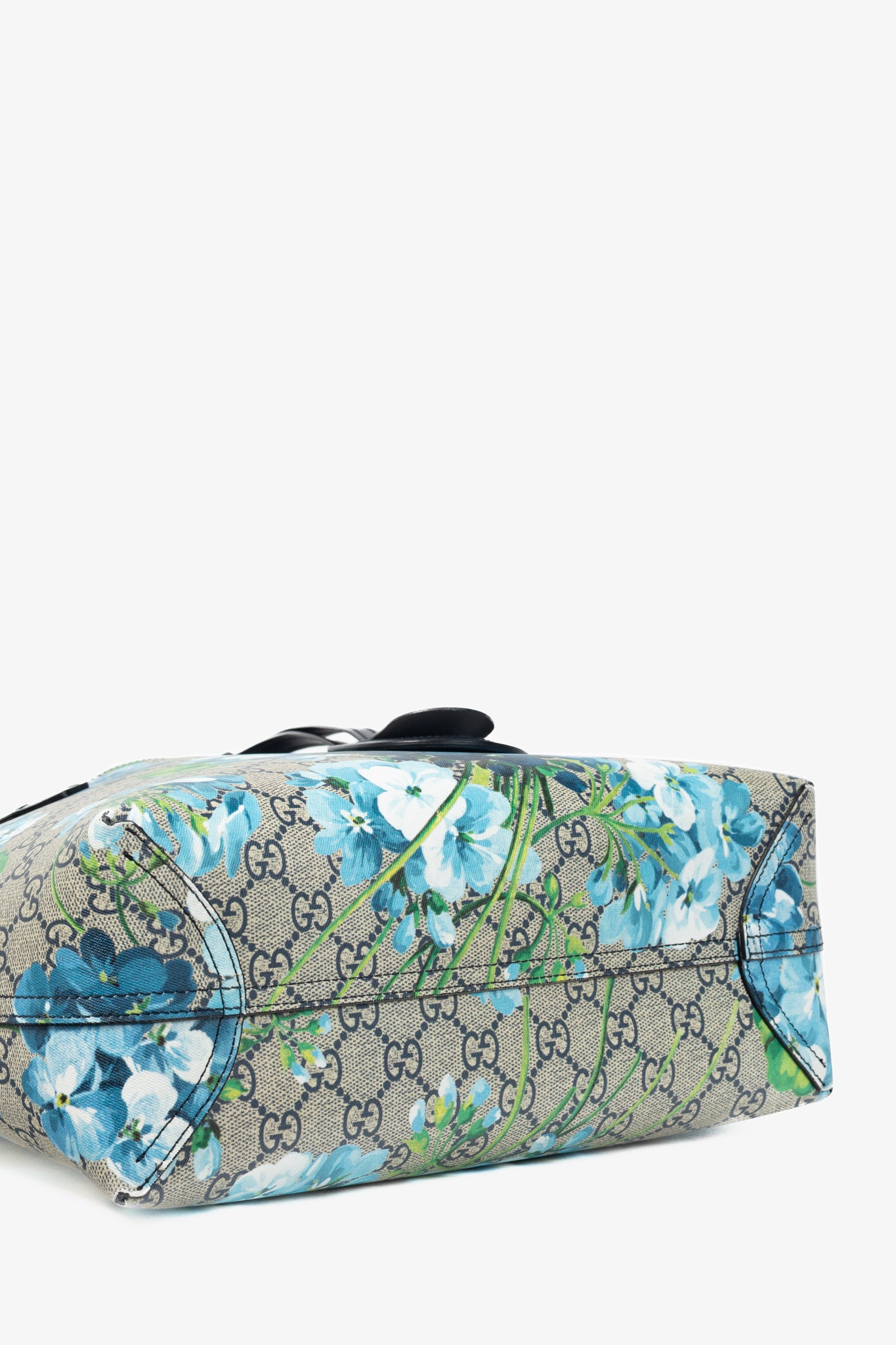 Gucci GG Blooms Supreme Blue Reversible Tote