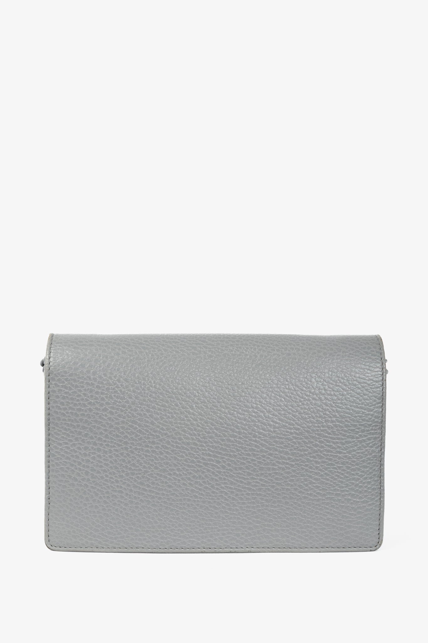 Gucci Marmont Grey Leather GG Wallet-on-Chain