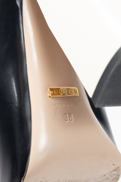 Gucci Nimue Black & White Colour-Block Midcalf Boots