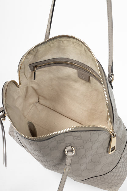 Gucci Bree Storm Grey Guccissima & Microguccissima Dome Tote