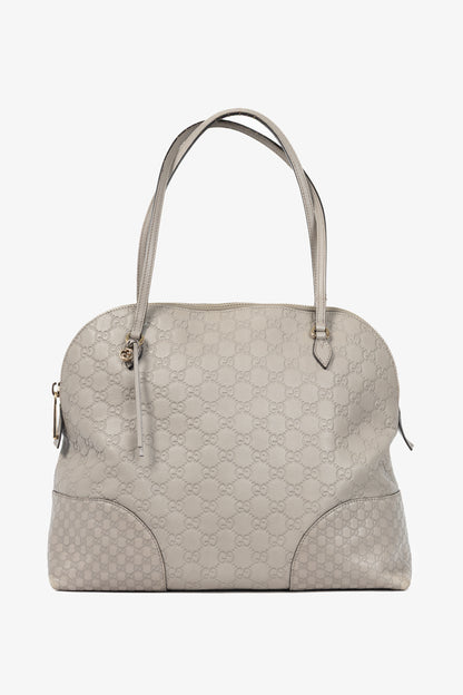 Gucci Bree Storm Grey Guccissima & Microguccissima Dome Tote
