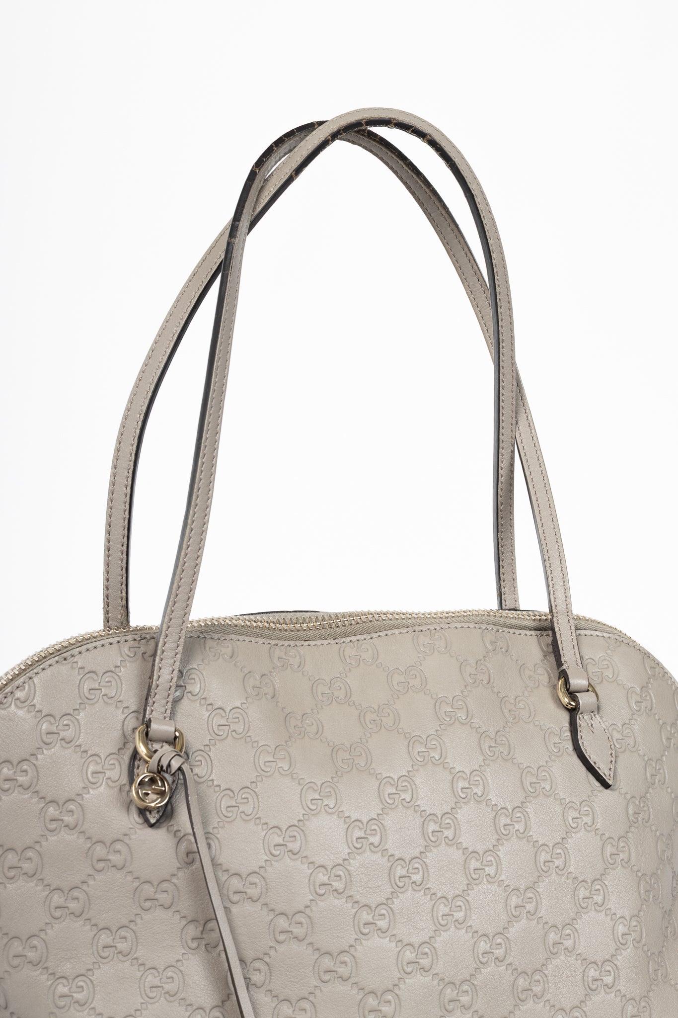 Gucci Bree Storm Grey Guccissima & Microguccissima Dome Tote