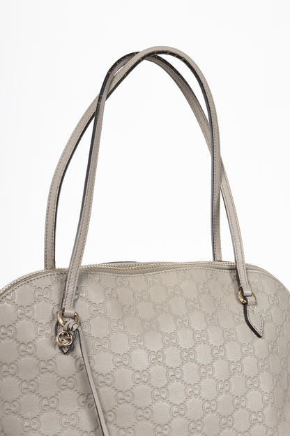 Gucci Bree Storm Grey Guccissima & Microguccissima Dome Tote