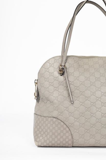 Gucci Bree Storm Grey Guccissima & Microguccissima Dome Tote