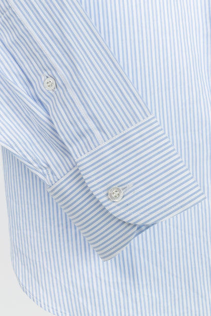 Gucci Blue & White Striped Cotton-Poplin Buttoned Shirt
