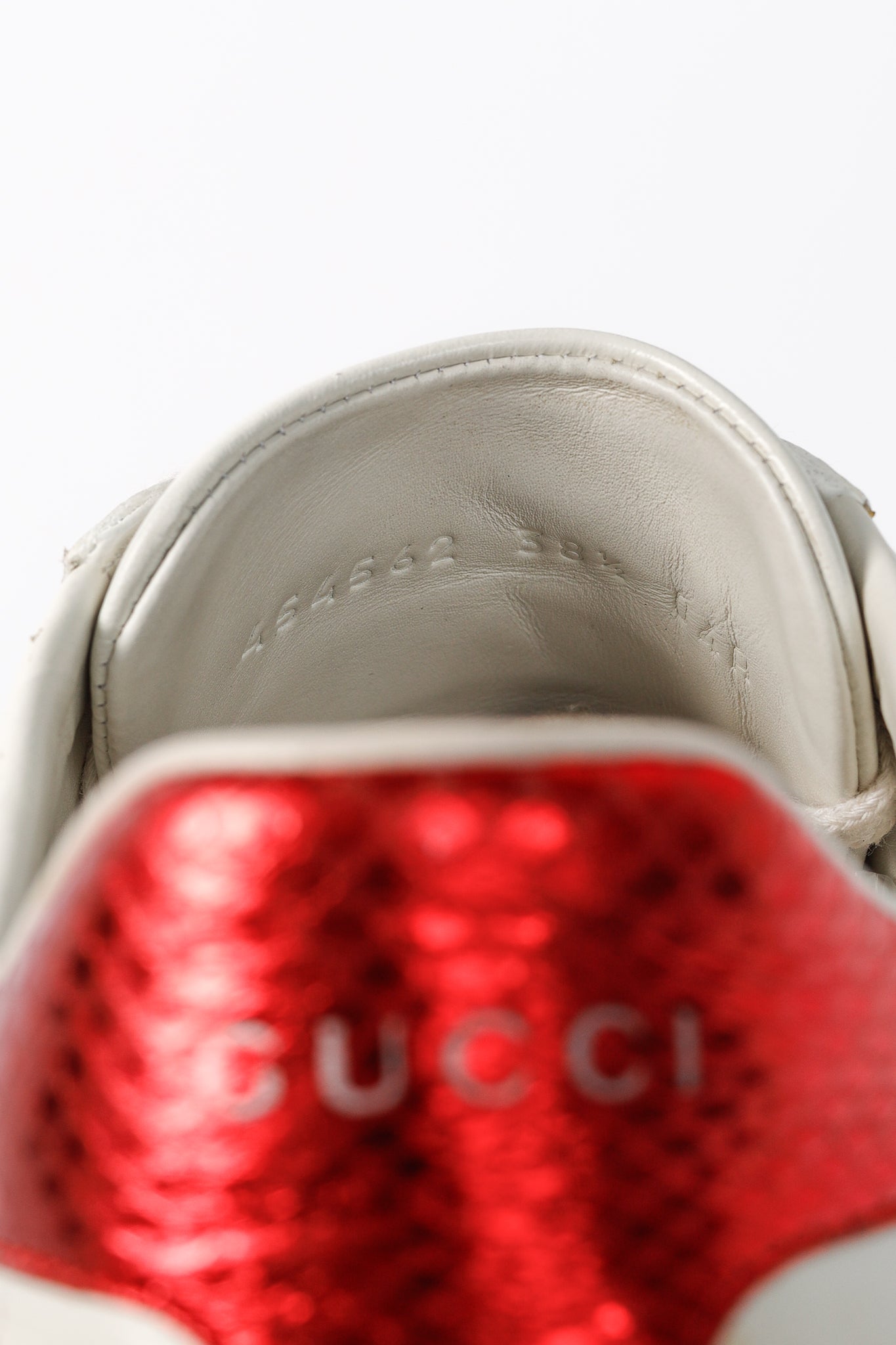 Gucci Ace Stars White Leather Low-Top Sneakers