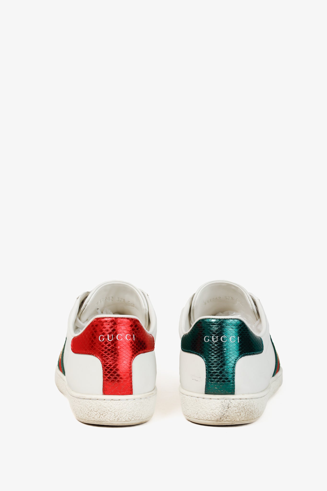 Gucci Ace Bee Womens White Leather Sneaker