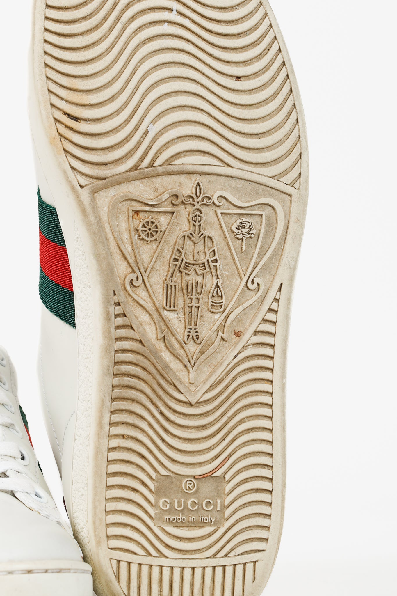 Gucci Ace Bee Womens White Leather Sneaker