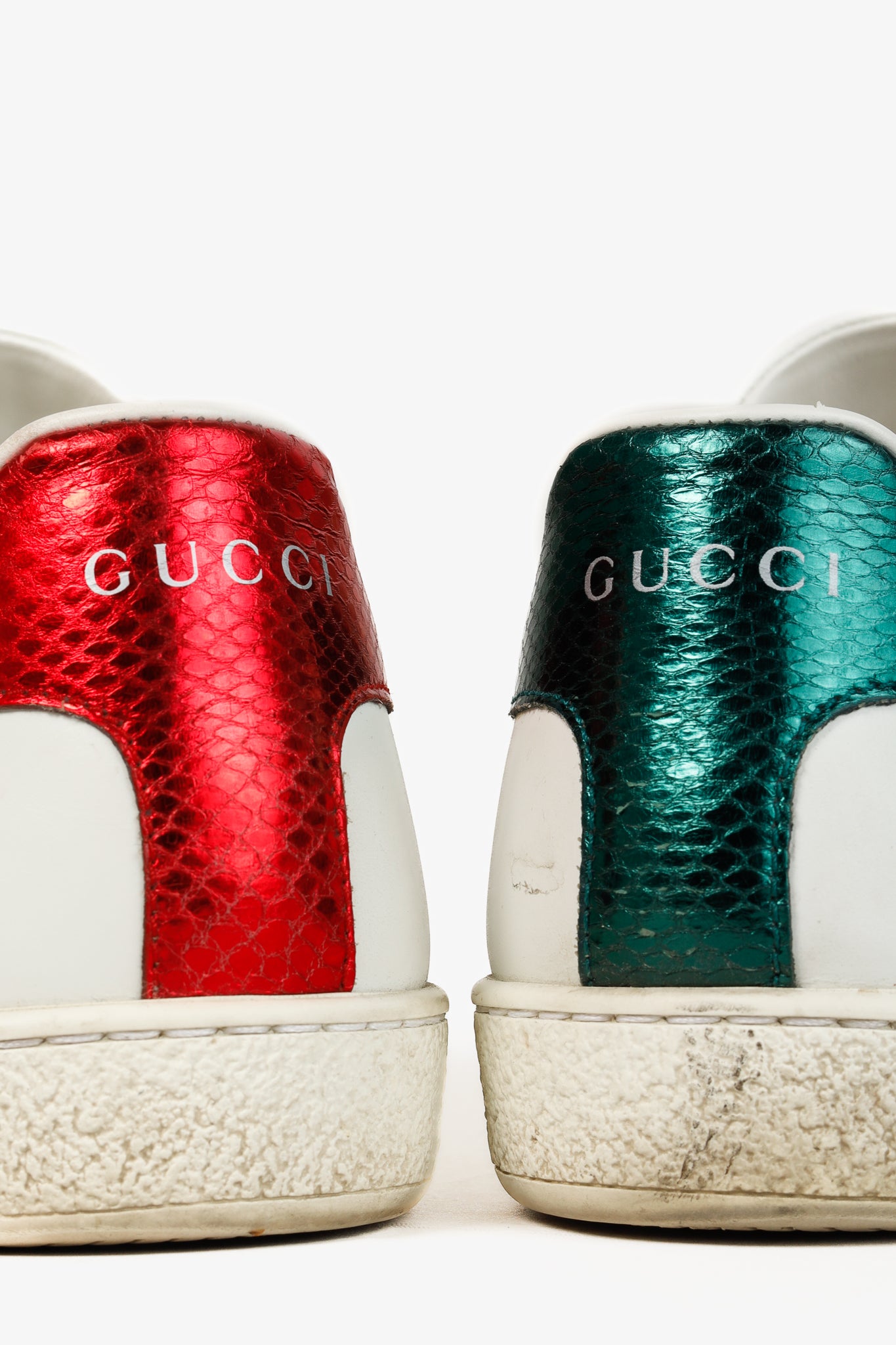 Gucci Ace Bee Womens White Leather Sneaker