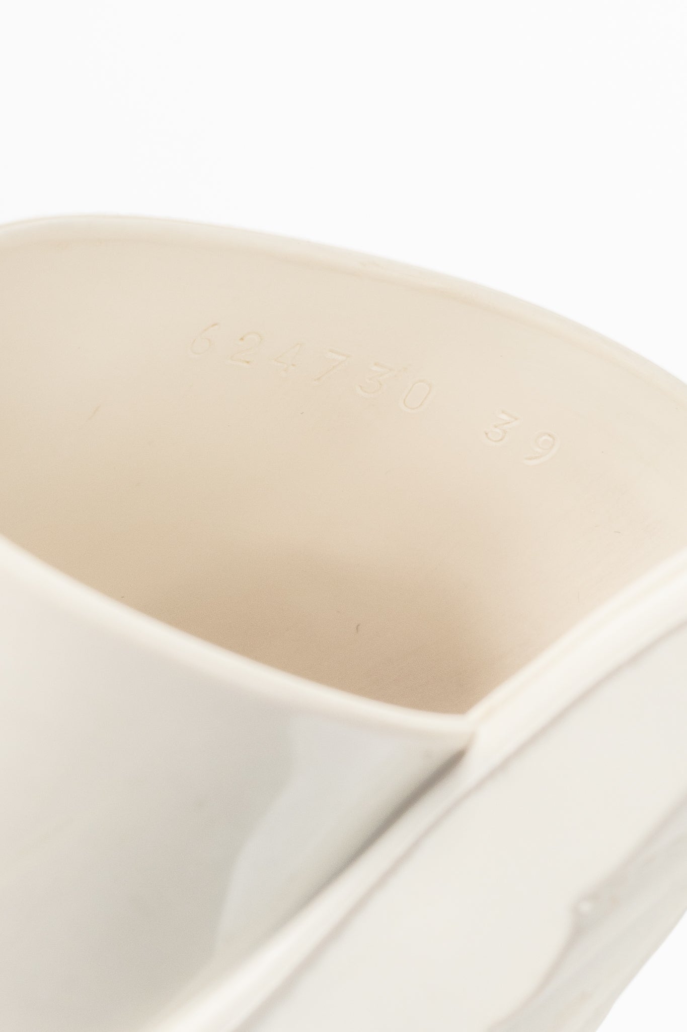 Gucci White Rubber Logo Slide Mule Sandals