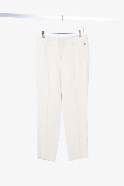 Gucci Cream Crepe Straight-Leg Holiday Trousers