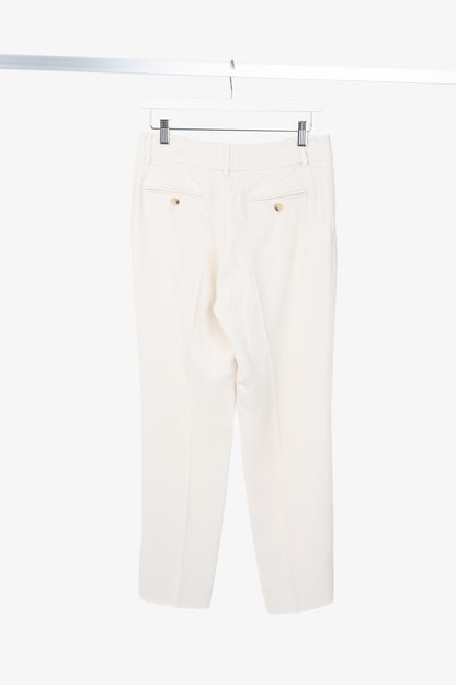 Gucci Cream Crepe Straight-Leg Holiday Trousers