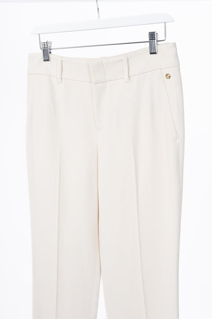 Gucci Cream Crepe Straight-Leg Holiday Trousers