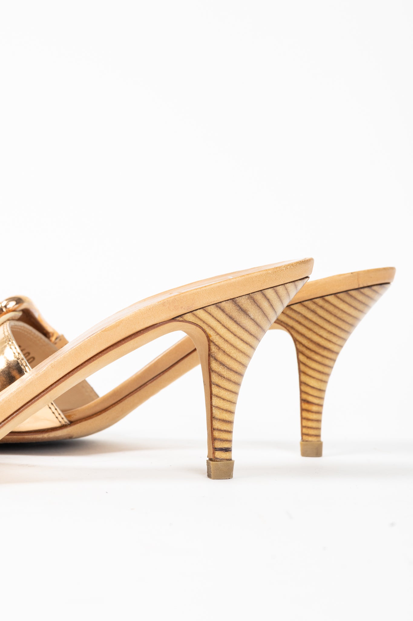 Giuseppe Zanotti Camel Leather Buckled Mule Sandals