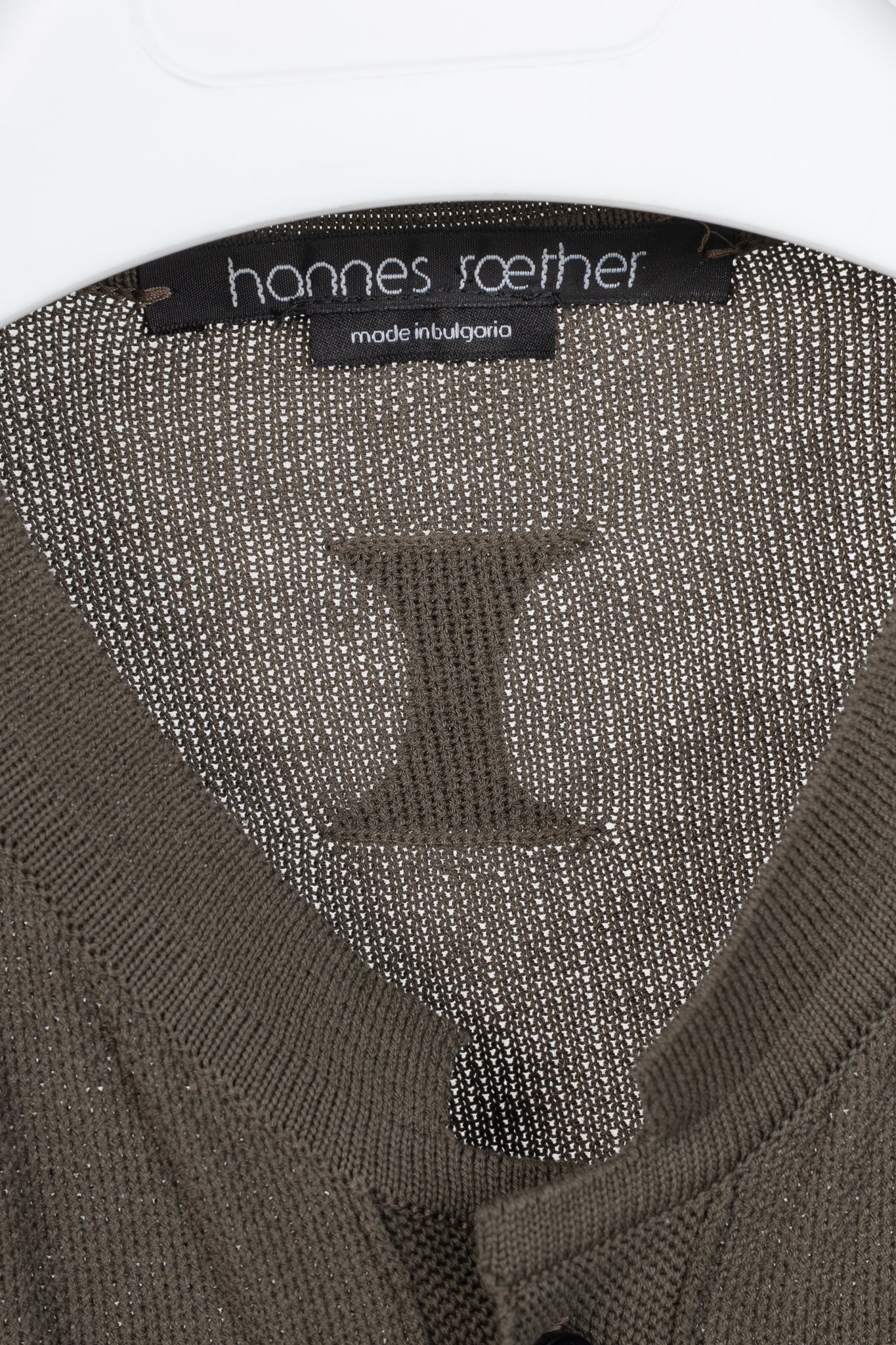 hannes roether Brown Cotton-Blend Pique-Knit Buttoned Top