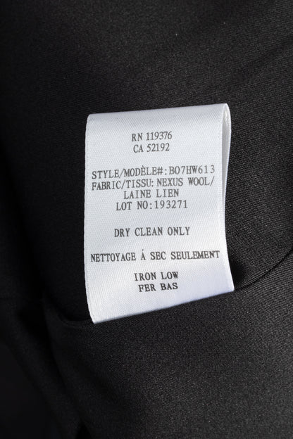 Helmut Lang Black Nexus Wool Knee-Length Dress