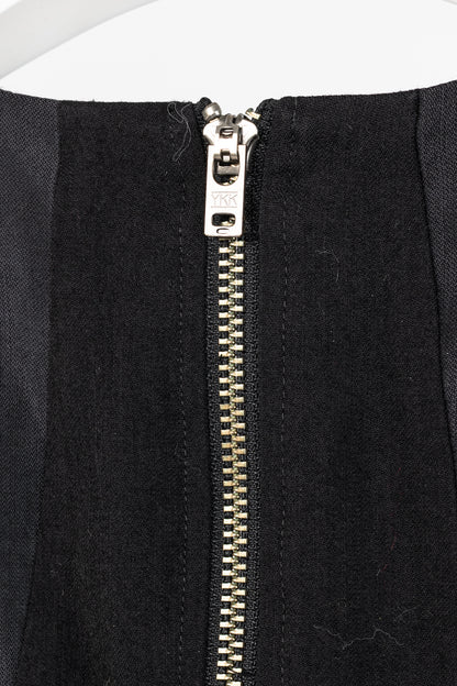 Helmut Lang Black Nexus Wool Knee-Length Dress