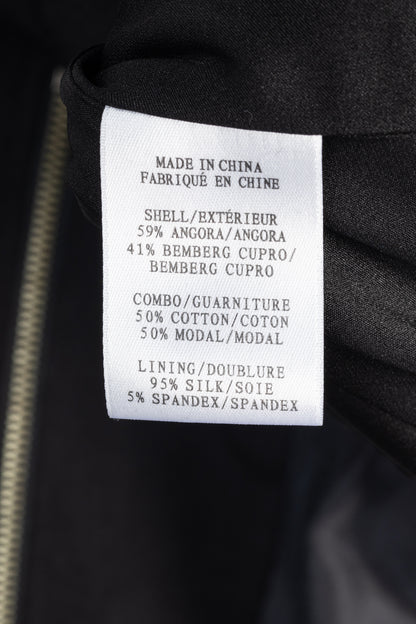 Helmut Lang Black Nexus Wool Knee-Length Dress