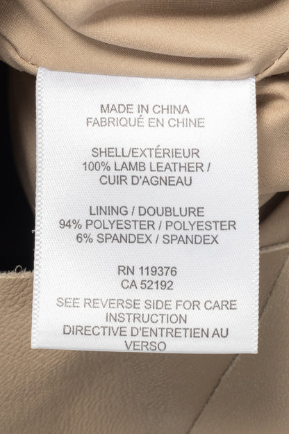 Helmut Lang AW14 Field Petal Leather Asymmetrical Mini Skirt