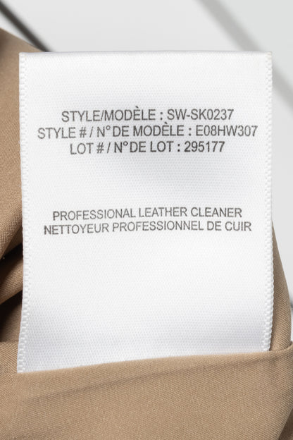 Helmut Lang AW14 Field Petal Leather Asymmetrical Mini Skirt