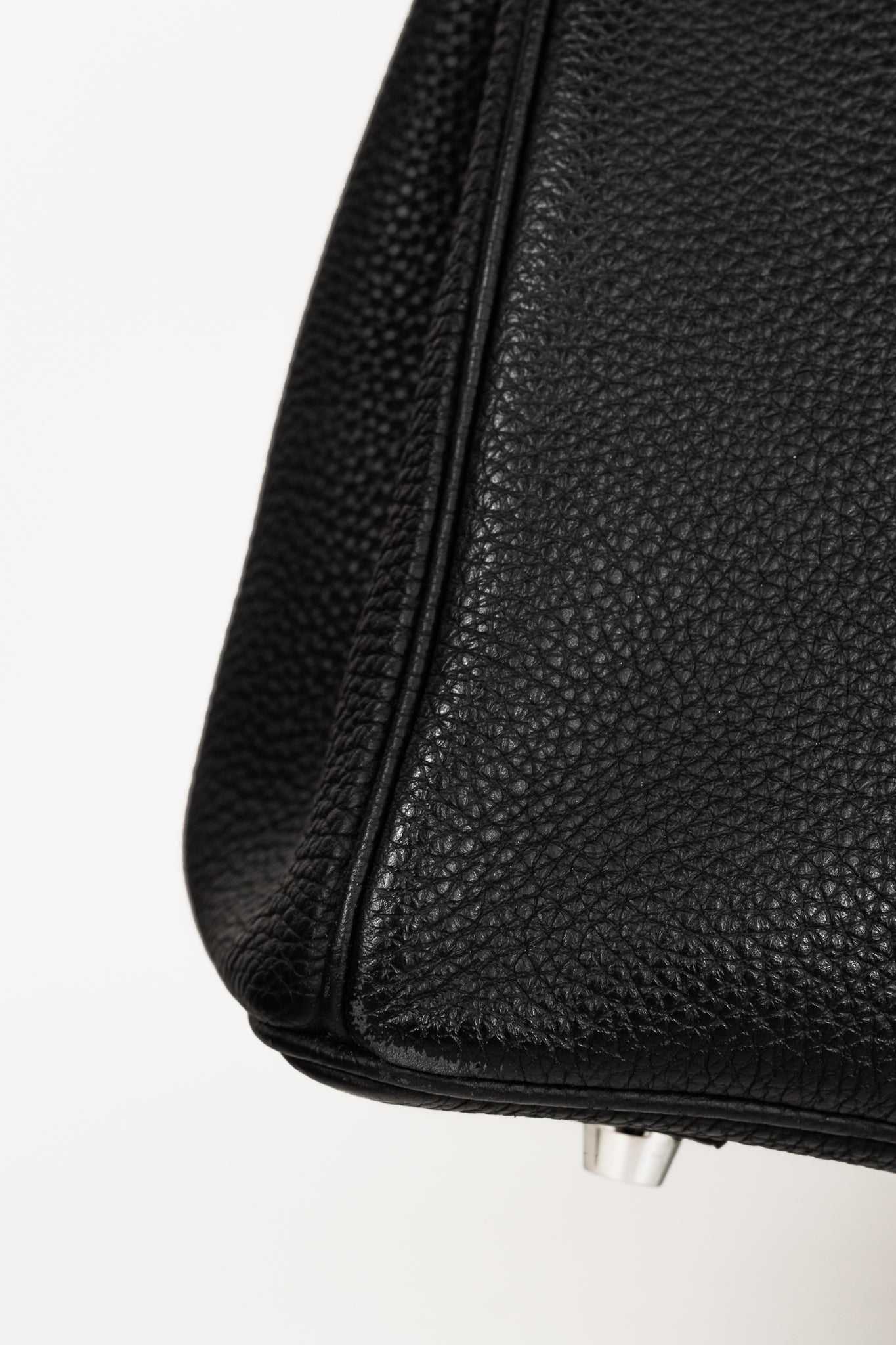 Hermes Birkin 35 Black Taurillon Clemence Leather Tote