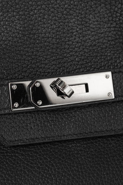 Hermes Birkin 35 Black Taurillon Clemence Leather Tote