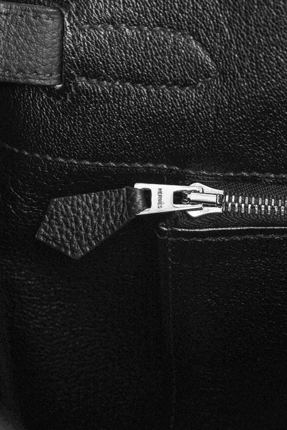 Hermes Birkin 35 Black Taurillon Clemence Leather Tote