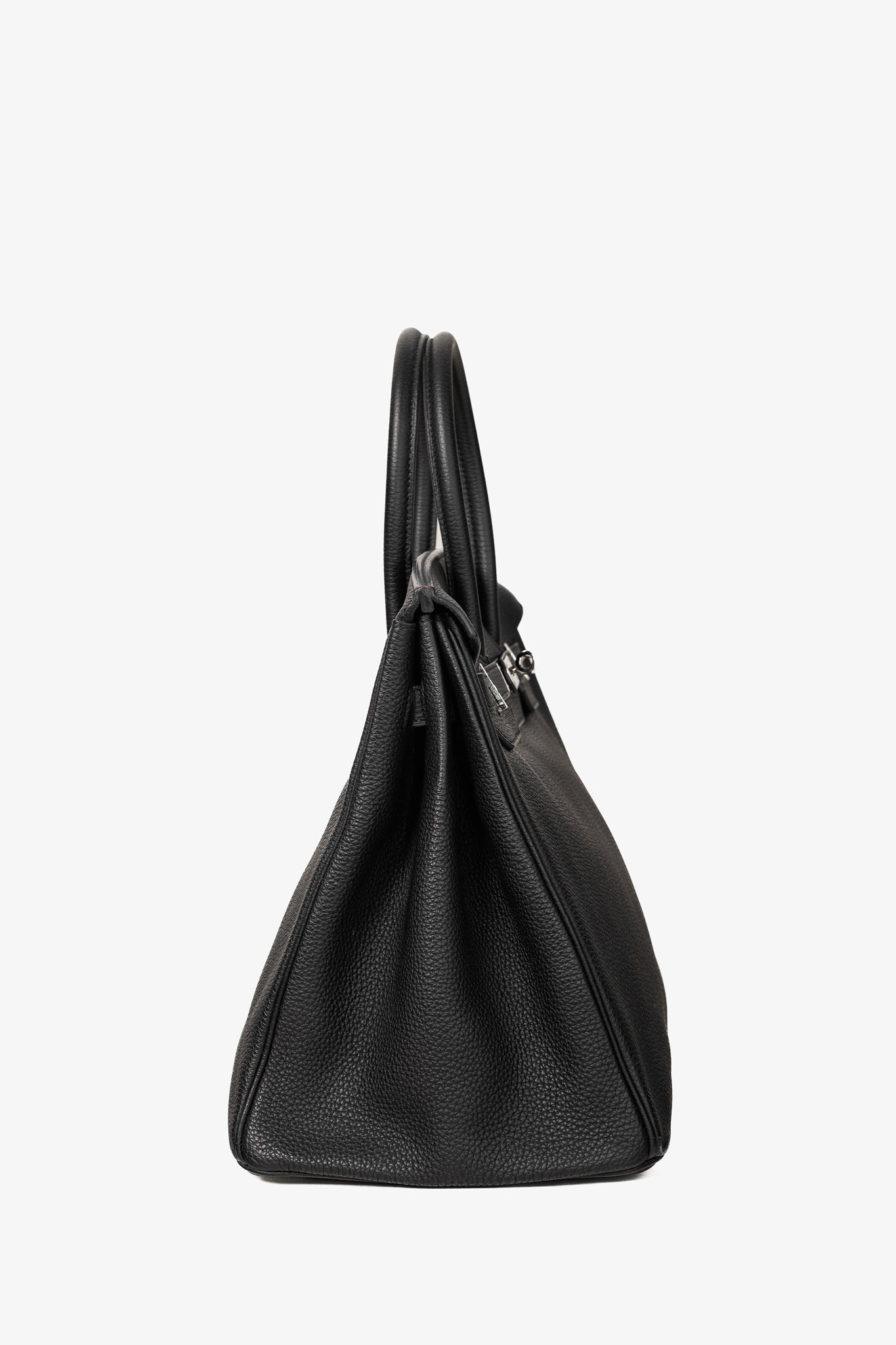 Hermes Birkin 35 Black Taurillon Clemence Leather Tote