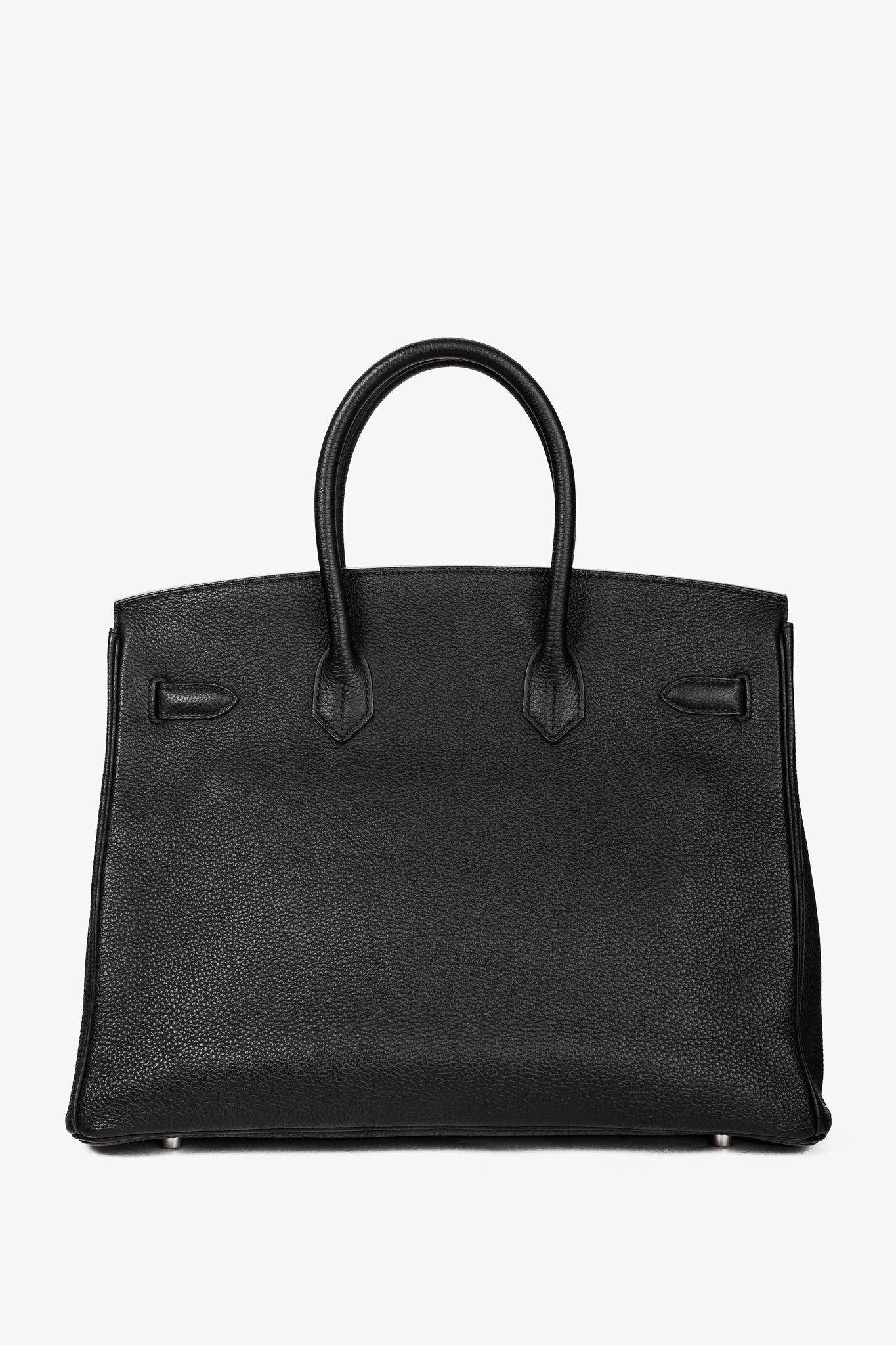 Hermes Birkin 35 Black Taurillon Clemence Leather Tote