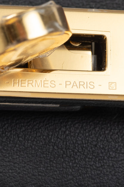 Hermes Kelly Moove Black Swift Leather GHW Shoulder Bag