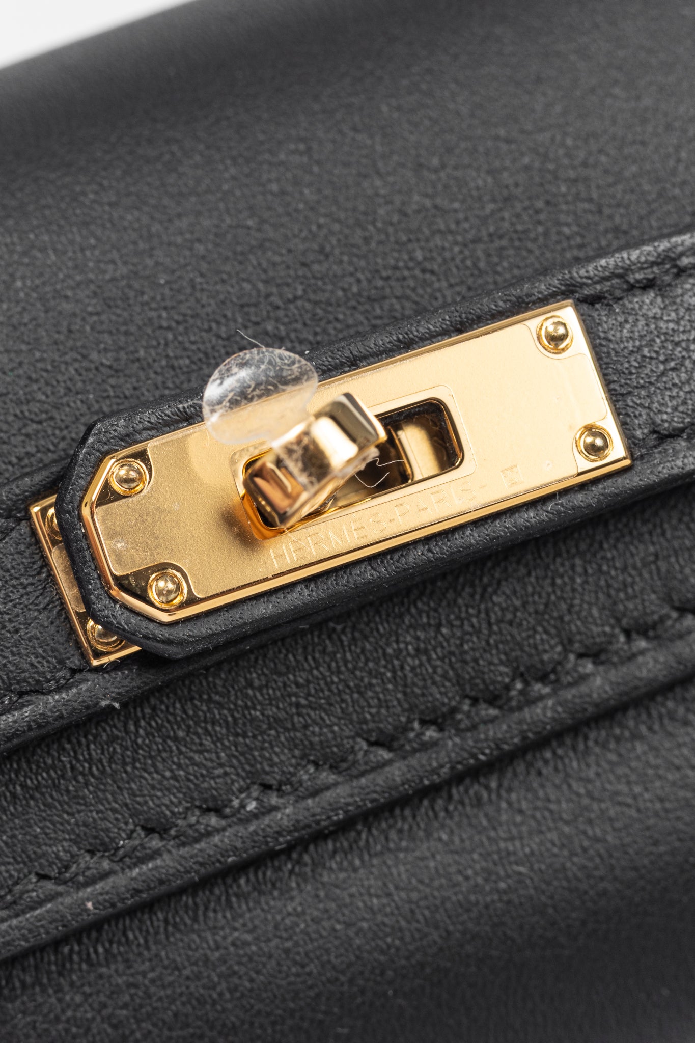 Hermes Kelly Moove Black Swift Leather GHW Shoulder Bag