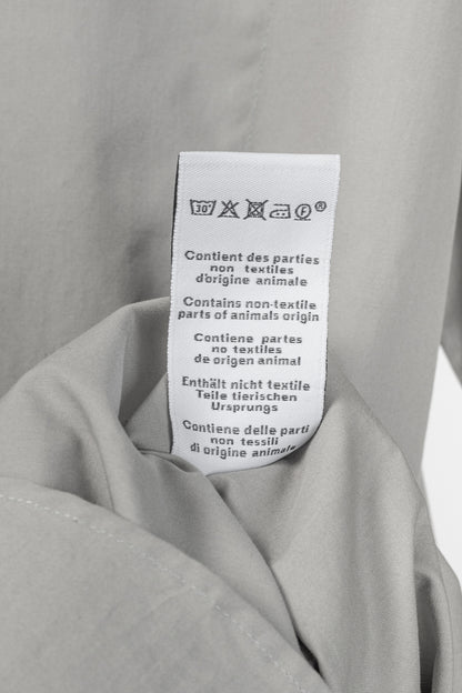 Hermes Light-Grey Cotton-Poplin Vertical-Pocket Shirt