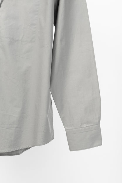 Hermes Light-Grey Cotton-Poplin Vertical-Pocket Shirt