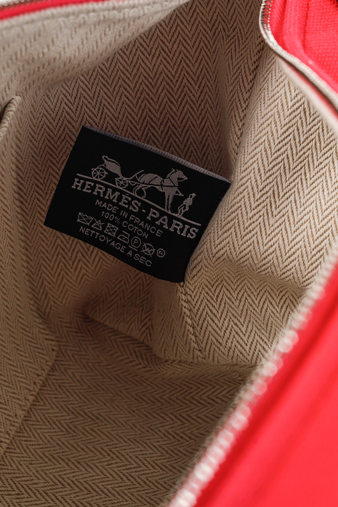 Hermes Bride-a-Brac Small Model Hibiscus Canvas Case