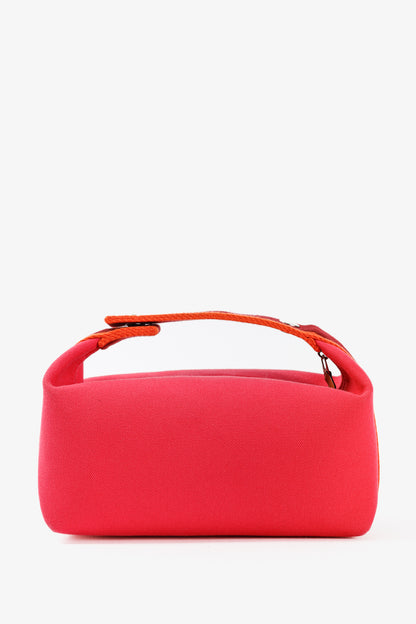 Hermes Bride-a-Brac Small Model Hibiscus Canvas Case