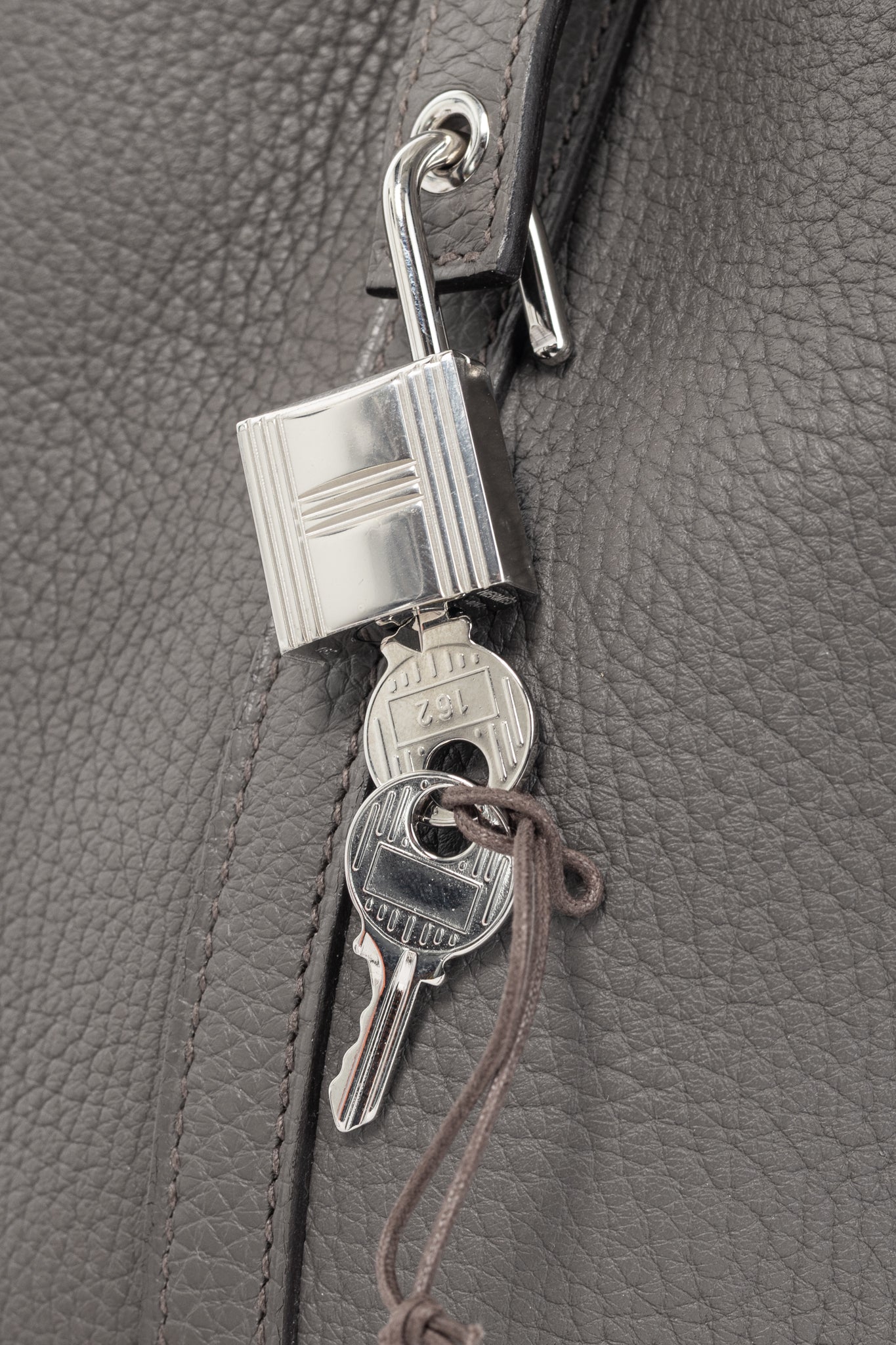 Hermes Picotin Lock 18 Gris Meyer Taurillon Clemence Leather Tote