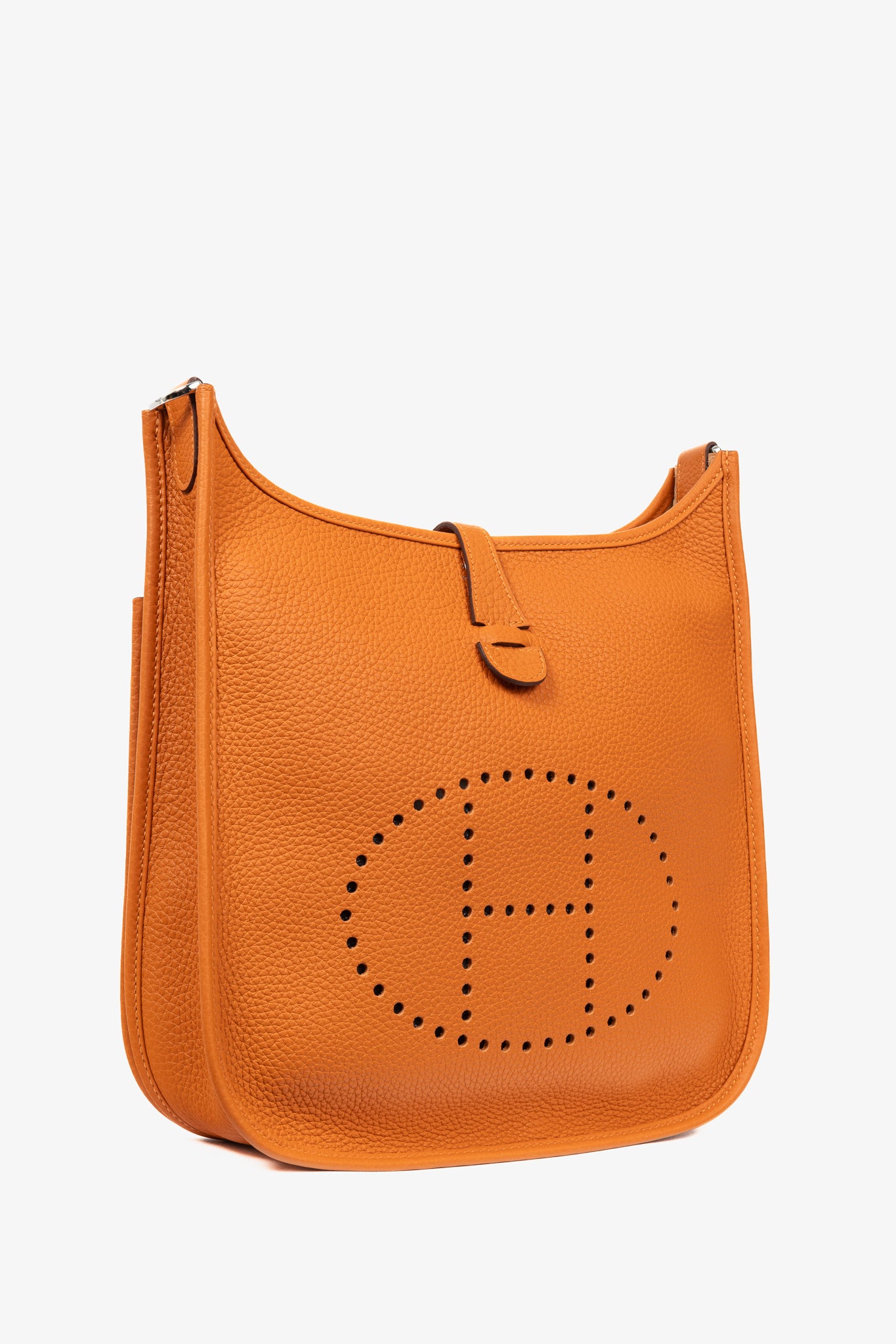 Hermes Evelyne III 29 Orange Taurillon Clemence Leather Shoulder Bag