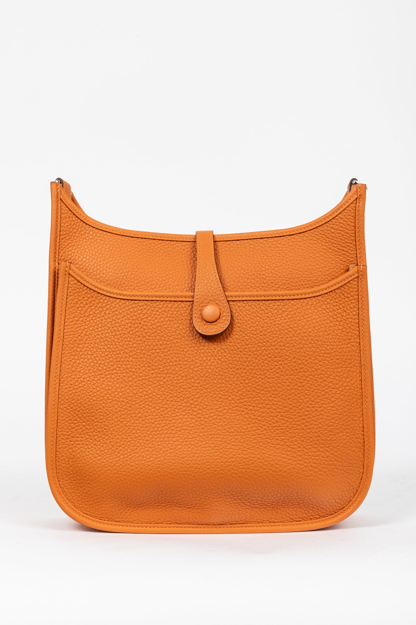 Hermes Evelyne III 29 Orange Taurillon Clemence Leather Shoulder Bag