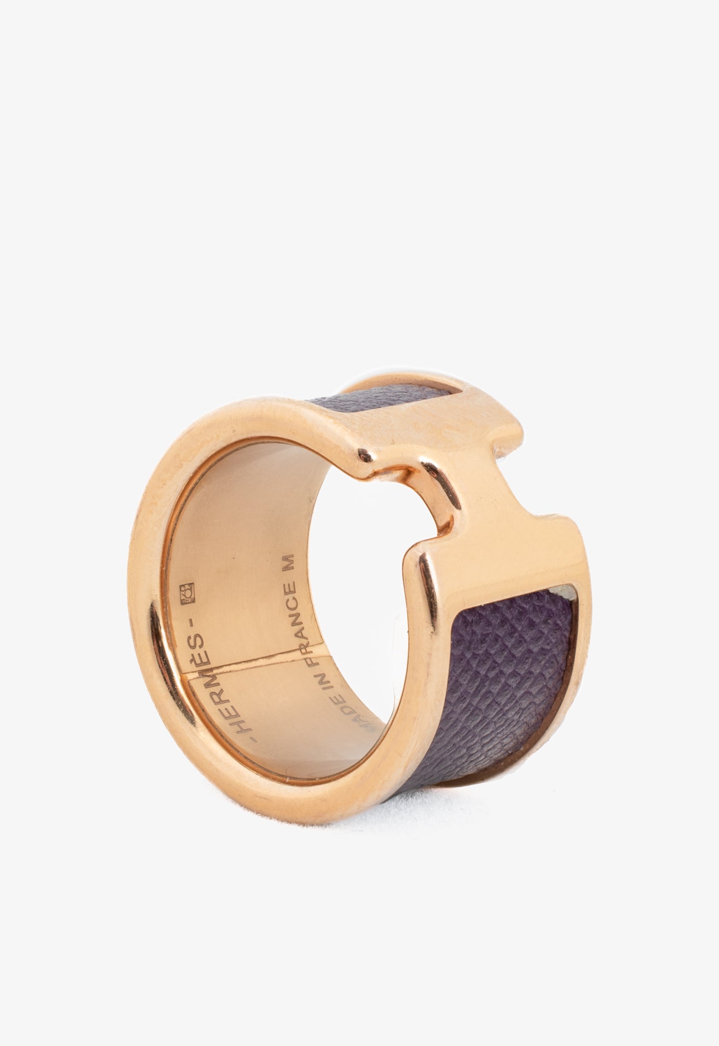 Hermes Olympe Large Model Cassis Madame Calfskin GHW Ring