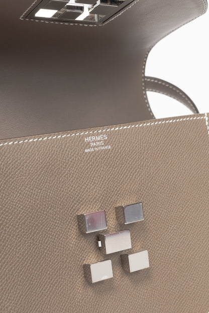 Hermes Mosaique Au 24-17 Etoupe Epsom Leather Crossbody