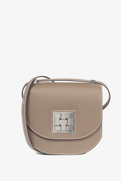 Hermes Mosaique Au 24-17 Etoupe Epsom Leather Crossbody