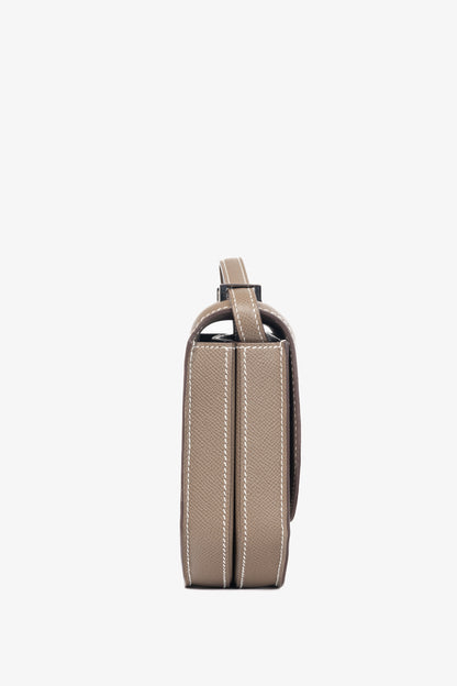 Hermes Mosaique Au 24-17 Etoupe Epsom Leather Crossbody