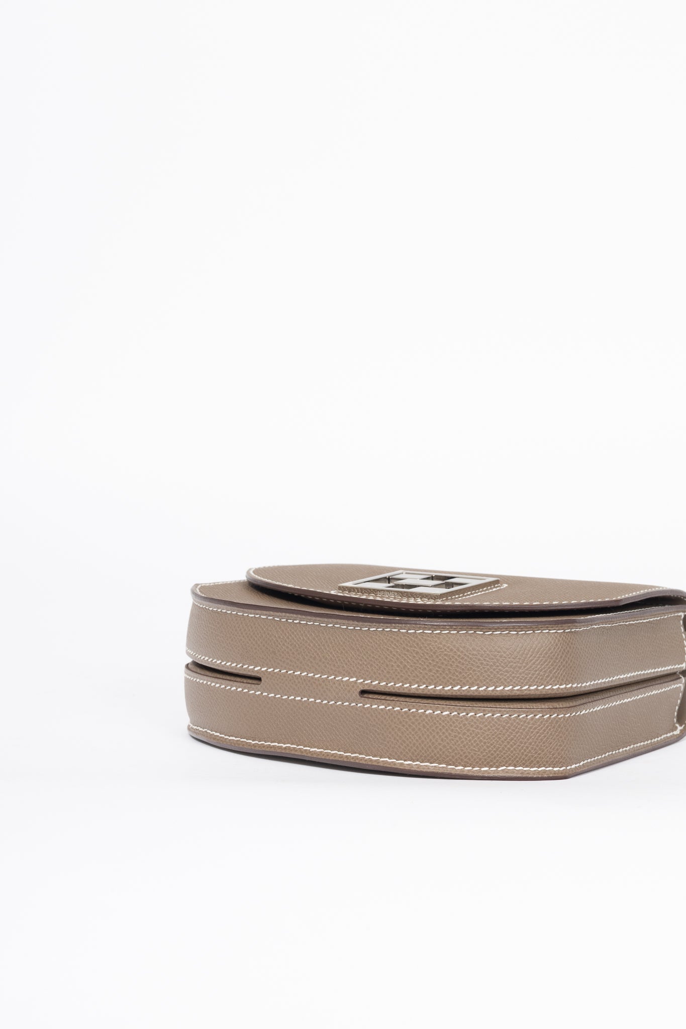 Hermes Mosaique Au 24-17 Etoupe Epsom Leather Crossbody