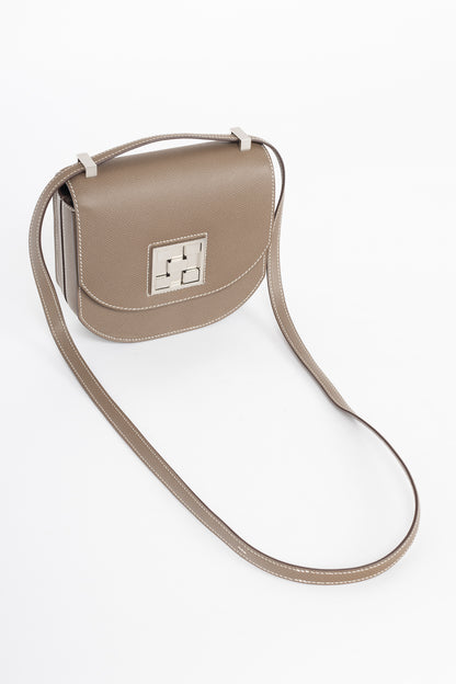 Hermes Mosaique Au 24-17 Etoupe Epsom Leather Crossbody