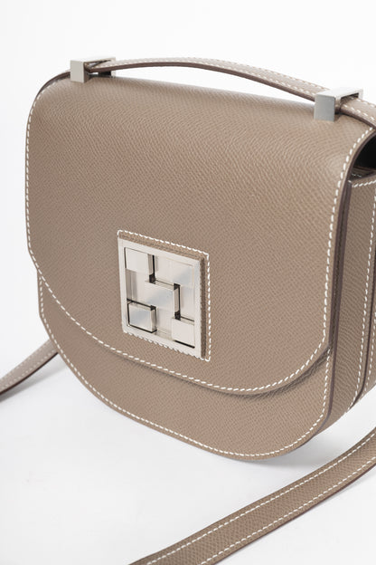 Hermes Mosaique Au 24-17 Etoupe Epsom Leather Crossbody