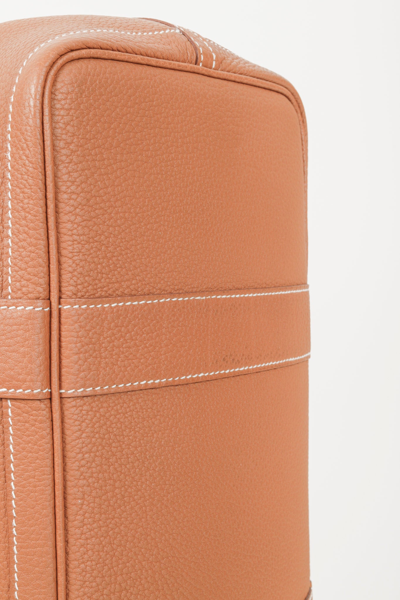 Hermes Gold Negonda Garden Party 36 Brown Leather Tote