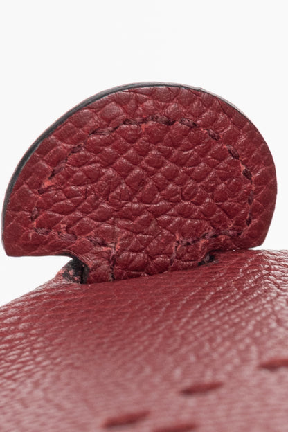 Hermes Evelyne TPM Rouge Grenat Taurillon Clemence Leather Shoulder Bag